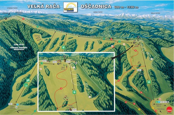 mapa strediska